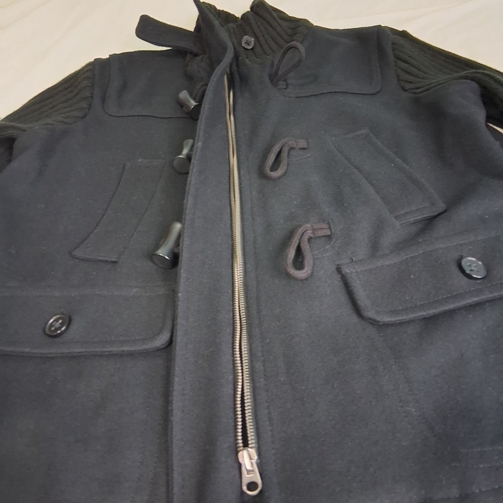 Gap Womans Size L Button Up Wool Blend Coat Jacket Pockets - Picture 13 of 13
